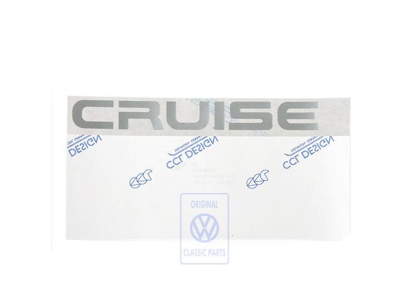 VW Original Rotulo Autoadhesivo Plata/Antracita (Gerastert) - 7M3853685 5M2