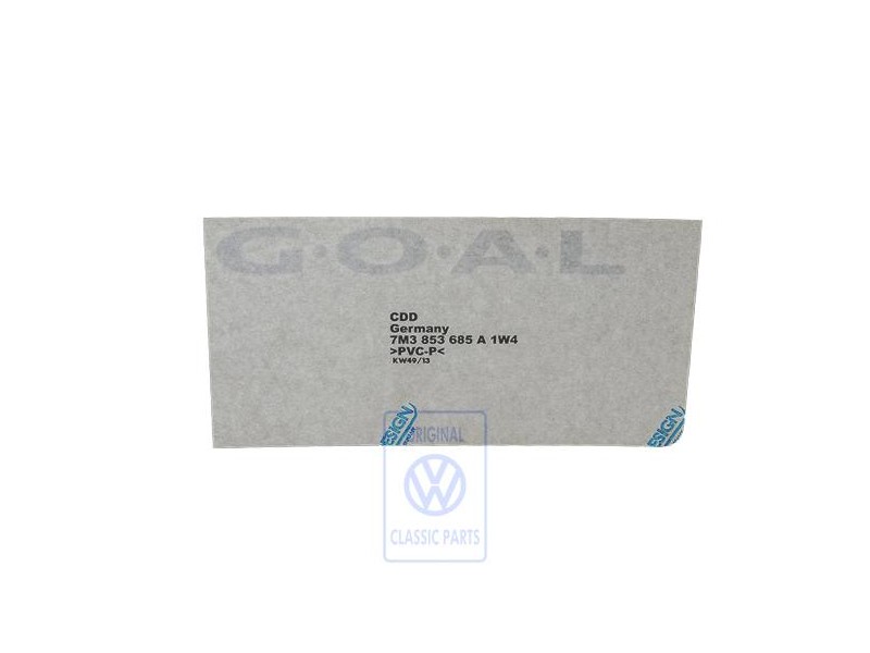 VW Original Rotulo Autoadhesivo Plata - 7M3853685A 1W4