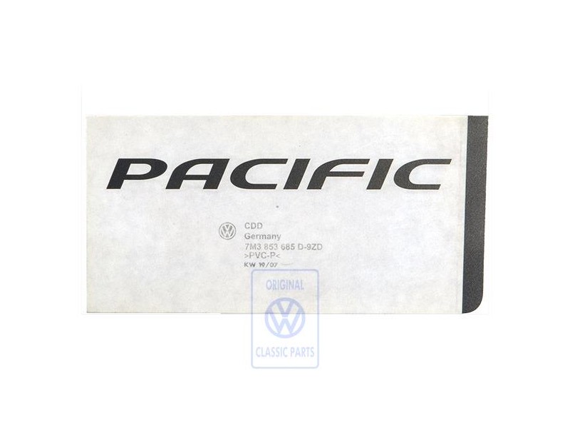 VW Original Rotulo Autoadhesivo Plata Diamante - 7M3853685D 9ZD