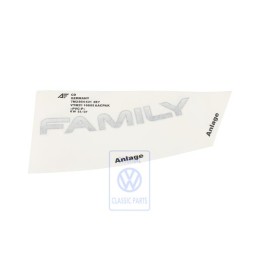 VW Original Rotulo Autoadhesivo Gris Oscuro - 7M3854431 3E7