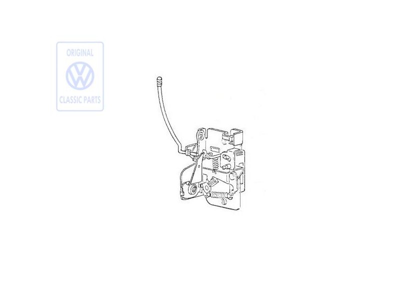 VW Original Cerradura De La Puerta - 861837015