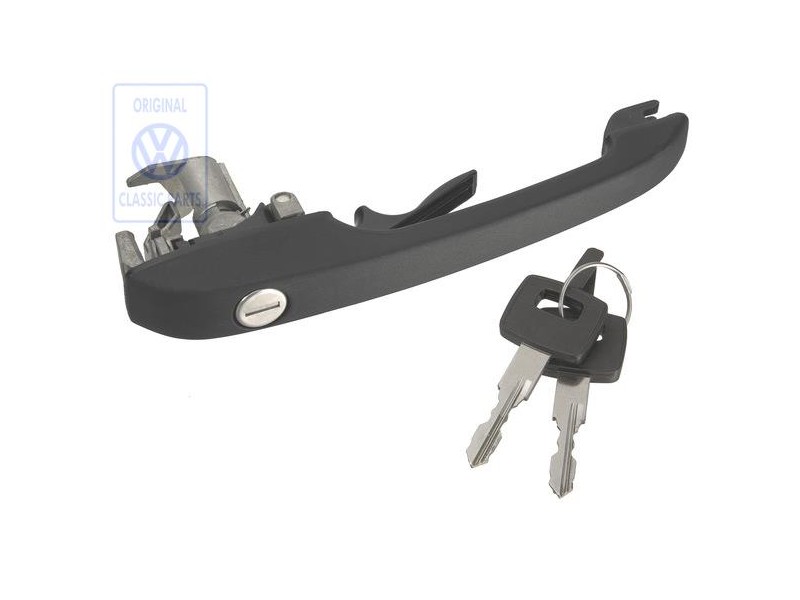 VW Original Manija Ext. Puerta, Negra - 861837206C