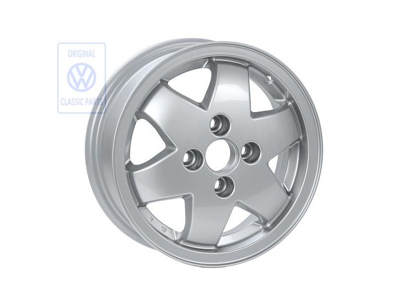 VW Original Llanta De Aluminio Colores Cromo-Metalizados - 867601025K 091