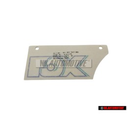 VW Original Rotulo Autoadhesivo Plata Stratos/Turquesa/Marine - 867853750J BBQ