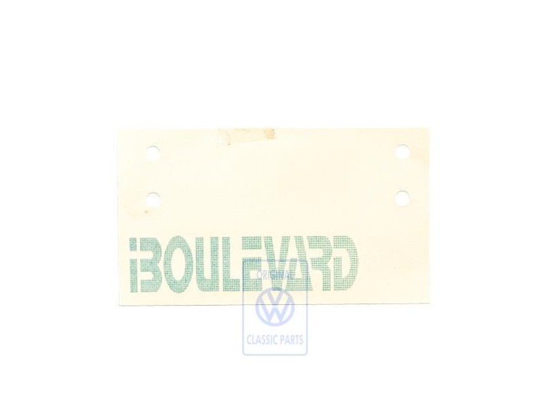 VW Original Rotulo Autoadhesivo Turquesa (Verde) - 867853750R 64X
