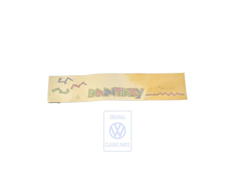 VW Original Rotulo Autoadhesivo Pirol/Negro - 871853434B CHZ