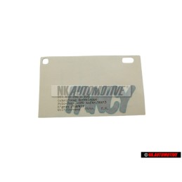 VW Original Rotulo Autoadhesivo Gris Claro-Metalizado/Turquesa - 871853750D VD8