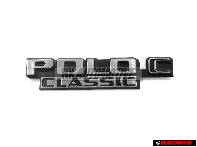 VW Original POLO C CLASSIC Trasero Rotulo Insignia Emblema - 874853687C
