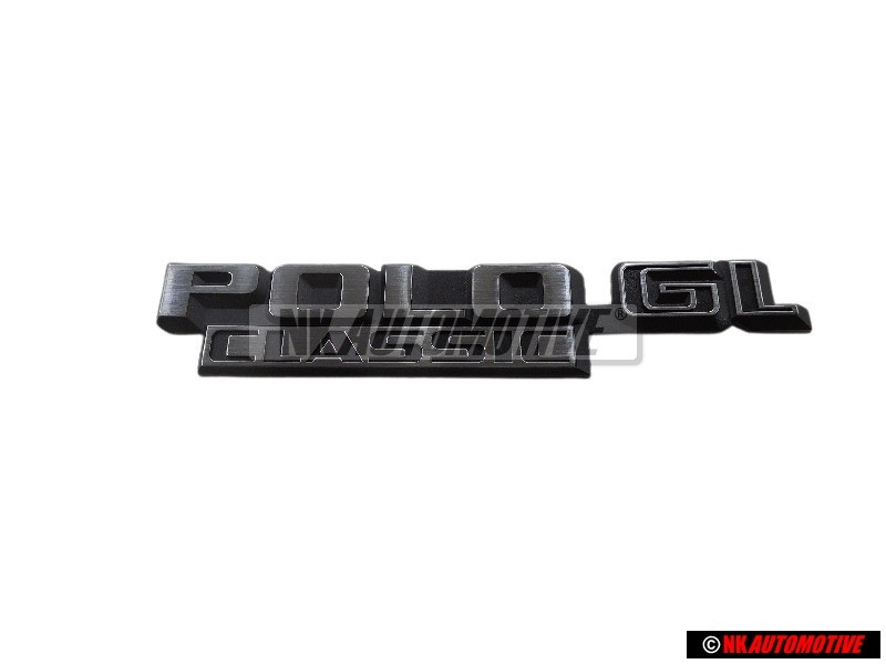 VW Original POLO GL CLASSIC Trasero Rotulo Insignia Emblema - 874853687E
