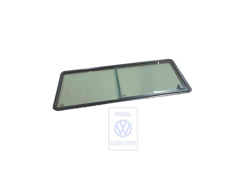 VW Original Ventanilla Corrediza Completa Negro Satinado - 253847712C 01C