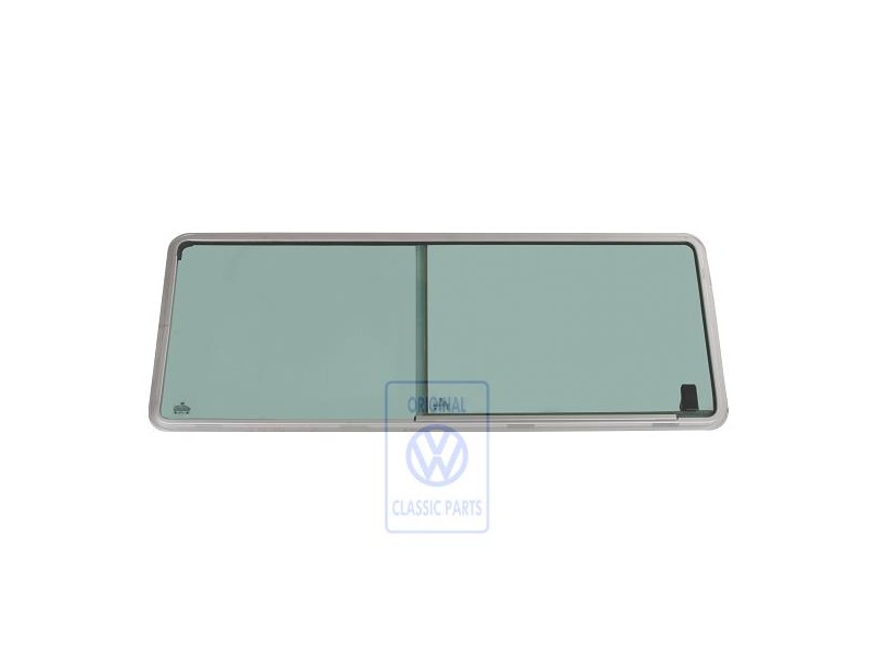 VW Original Ventanilla Corrediza Completa Color Cromo - 253847712C 908
