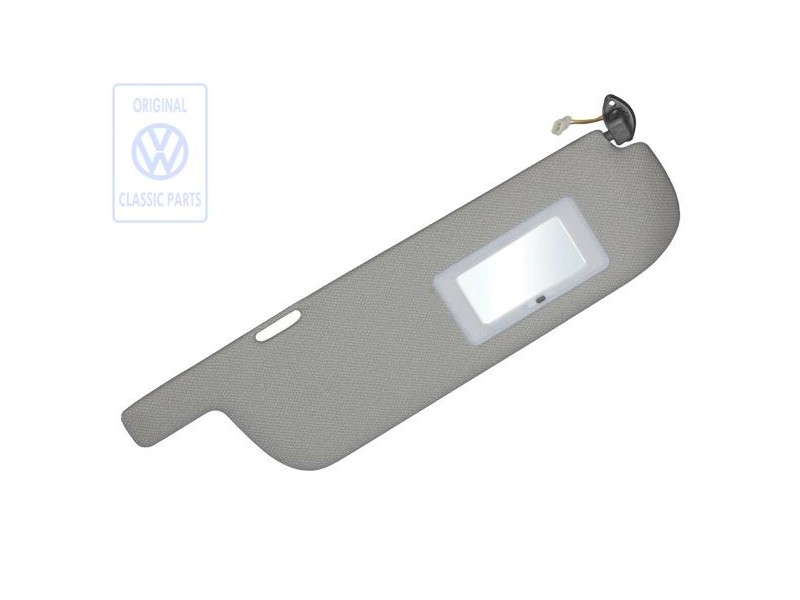VW Original Parasol Con Espejo Iluminado Gris Humo - 255857552B 1AX