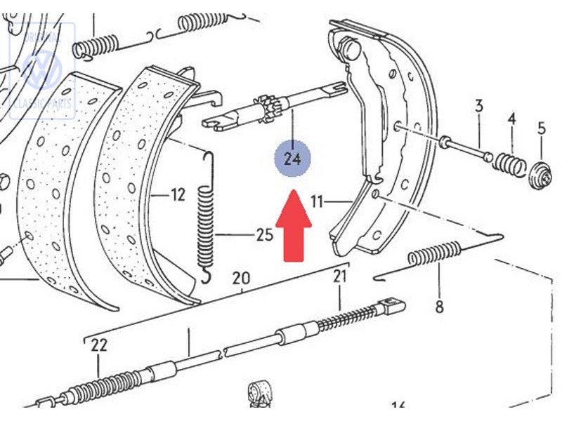 VW Original Varilla Presion - 281609802B