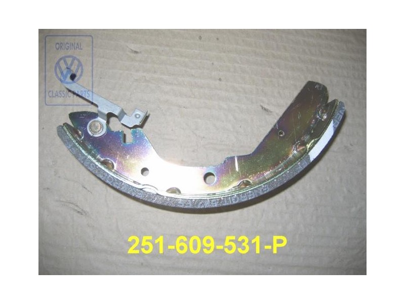 VW Original Zapata Freno Con Forro Y Palanca Reajuste - 251609531P