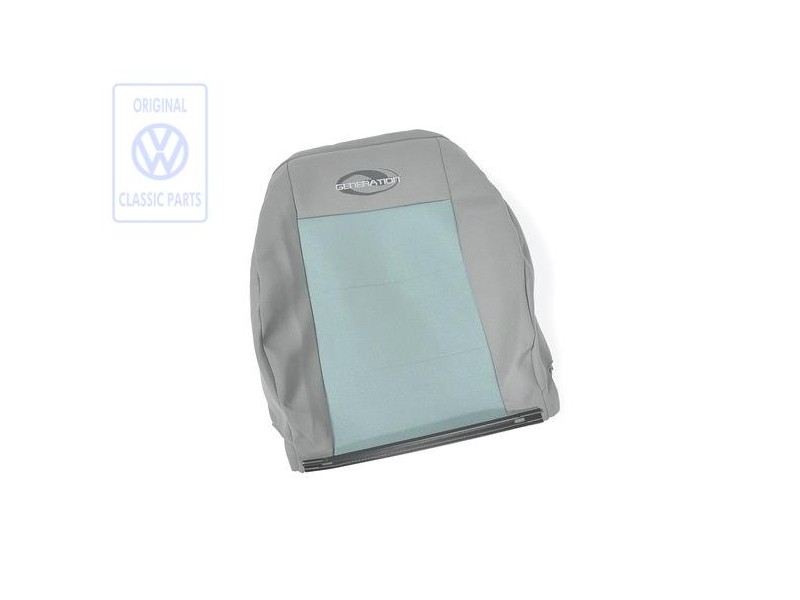 VW Original Tapizado Respaldo Tejido Turquesa/Gris Franela - 7D0881805ARMBN