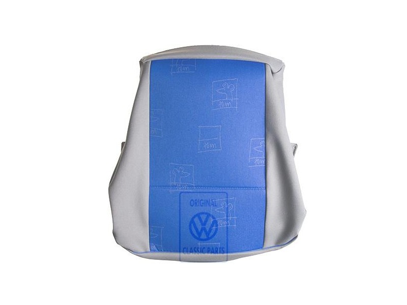 VW Original Tapizado Asiento Tejido Gris Franela/Azul - 7D0883405AAPAH