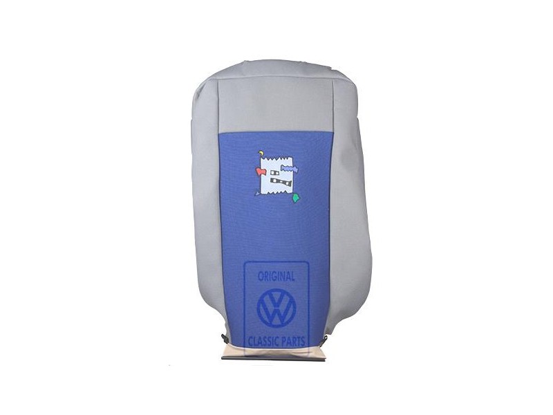 VW Original Tapizado Respaldo Tejido Gris Franela/Azul - 7D0883455BDHRD