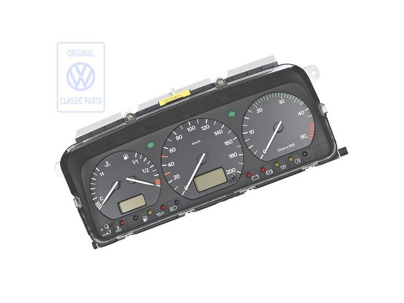 VW Original Cuadro De Instrumentos Negro Satinado - 7D0919862KX01C