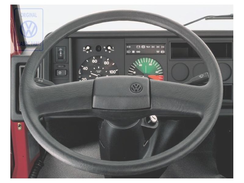 VW Original Volante Direccion Negro Satinado - 701419651G 01C