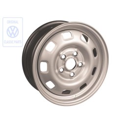VW Original Llanta De Acero Color Cromo - 701601027B 091