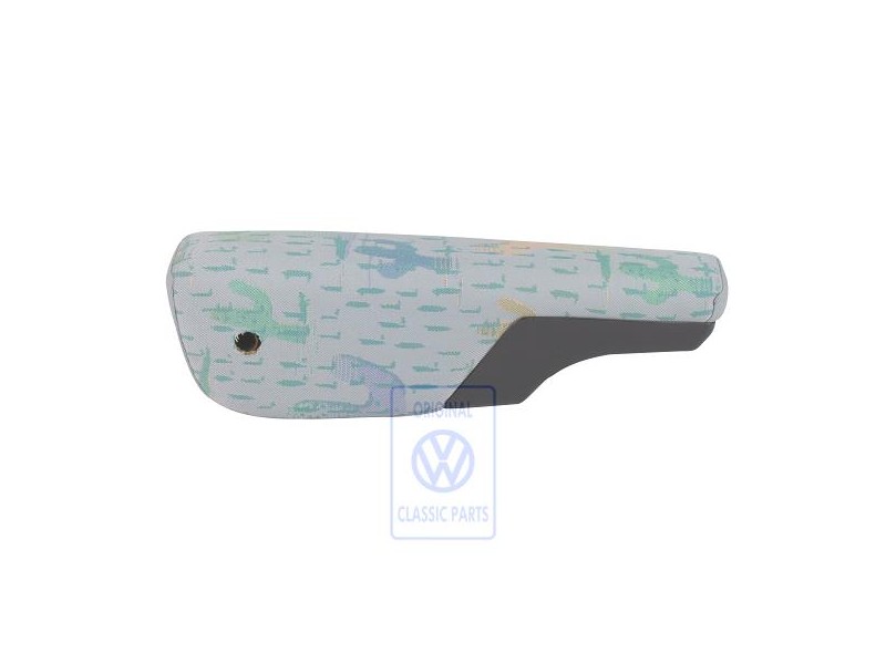 VW Original Apoyabrazos Tela Gris Azul/Cactus - 703881082D FAK