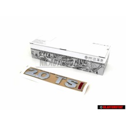 VW Original 2.0 TSI Trasero Rotulo Insignia Emblema Cromo Rojo - 5N0853675C GQF