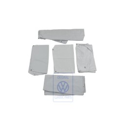 VW Original 1 Juego Cortinas Gris Franela - 703898751A 2MP