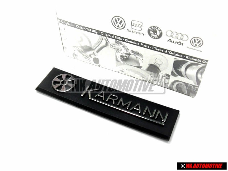 VW Original KARMANN Lado Rotulo Insignia Emblema Cromo - 155853901