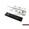 VW Original KARMANN Lado Rotulo Insignia Emblema Cromo - 155853901