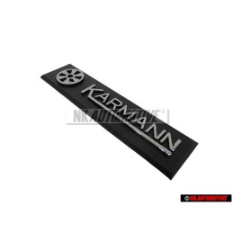 VW Original KARMANN Lado Rotulo Insignia Emblema Cromo - 155853901