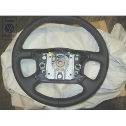 VW Original Volante Direccion Cuero Negro/Gris Franela - 7D0419091Q KMY