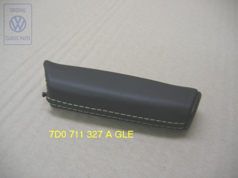 VW Original Empun.P.Palan.Frenomanocuero Negro/Verde - 7D0711327A GLE