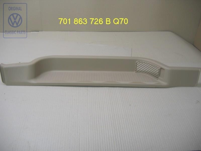 VW Original Peldano Suplemento Beige Claro - 701863726B Q70