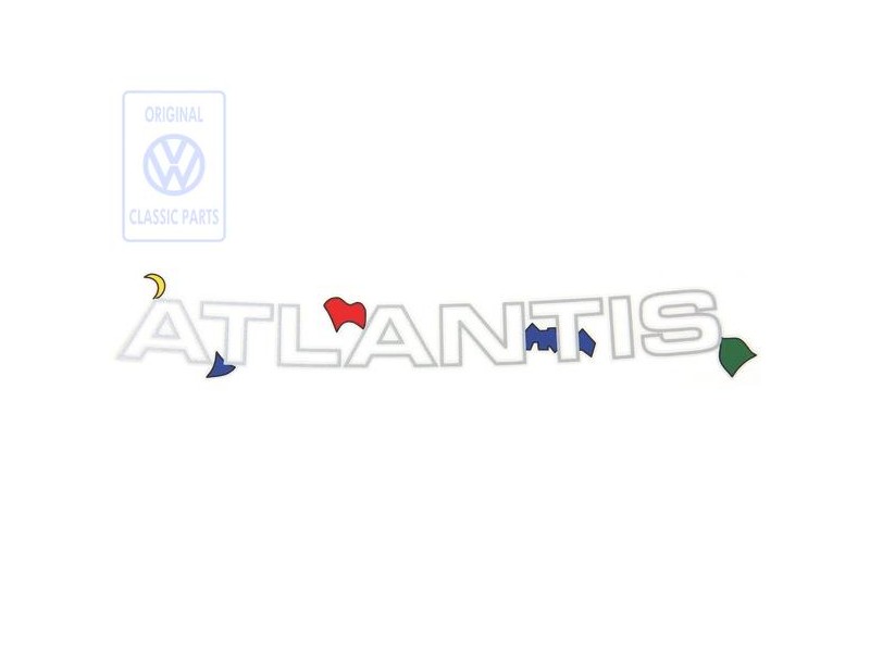 VW Original Rotulo Autoadhesivo Plata/Azul/Rojo/Verde/Amarillo - 7D0854431D 45Z