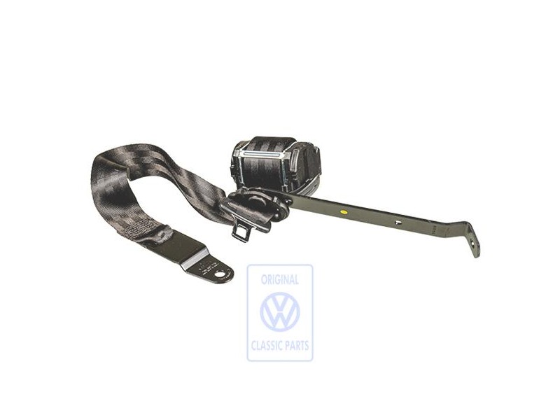 VW Original Cinturon Segur. Tres Puntos Negro Satinado - 705857815 01C