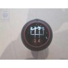 VW Original Pomo Palanca Cambio Negro/Rojo Murano - 7D0711141 LSR