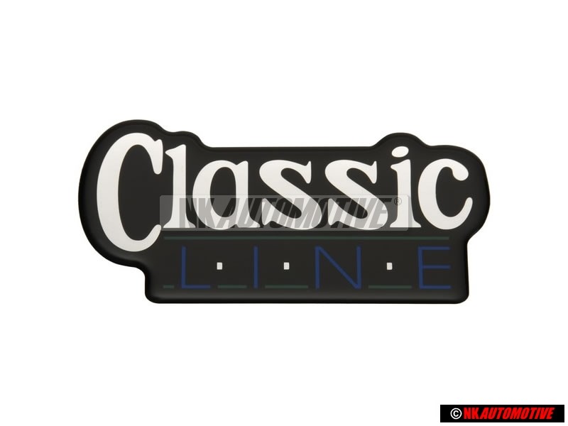 VW Original CLASSIC LINE Lado Rotulo Insignia Emblema - 155853687L BWV