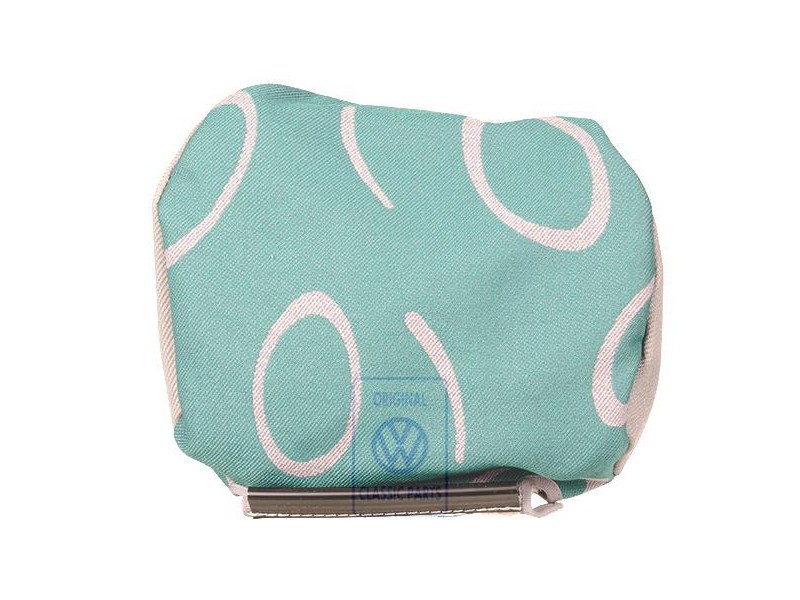 VW Original Tapizado P.Apoyacabez.Tejido Gris Franela/Verde - 7D0881921P HQN