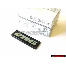 VW Original VR6 Trasero Rotulo Insignia Emblema Negro - 1H6853675B DLV
