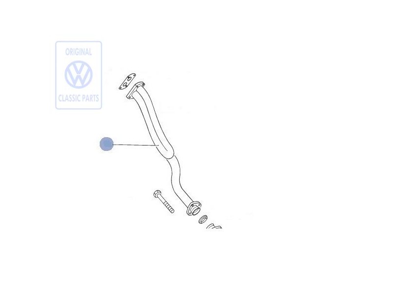 VW Original Tubo Escape - 028253101