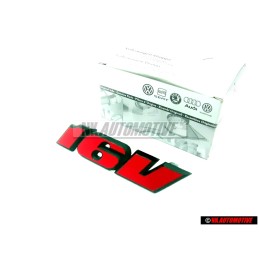 VW Original 16V Frente Rotulo Insignia Emblema Rojo - 535853679C QN5