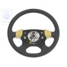 VW Original Volante Direccion Cuero Negro Satinado/Amarillo - 1H0419091ADEBT