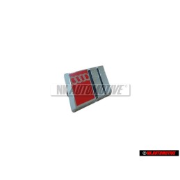 Audi Original S8 Volante Rotulo Insignia Emblema Cromo Rojo - 4D0419685