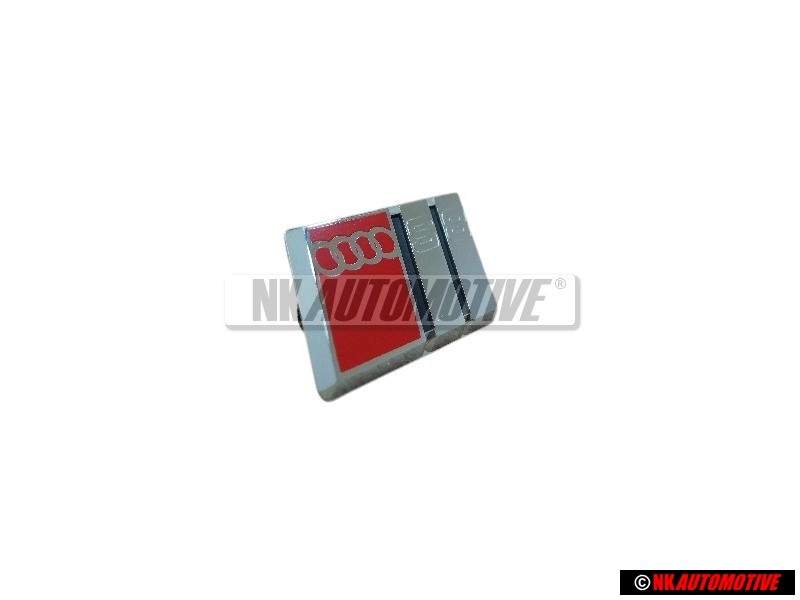 Audi Original S8 Volante Rotulo Insignia Emblema Cromo Rojo - 4D0419685
