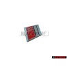 Audi Original S8 Volante Rotulo Insignia Emblema Cromo Rojo - 4D0419685