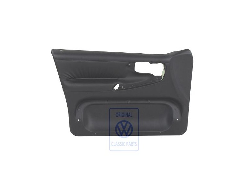 VW Original Panel De Puerta Cuero Negro/Negro - 6N4867011AAEGX