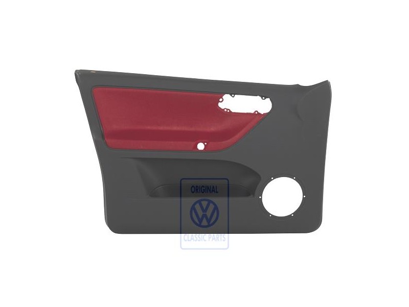 VW Original Revestimiento Puerta Tela Rojo Flash/Off-Black - 6N4867011CNHLX