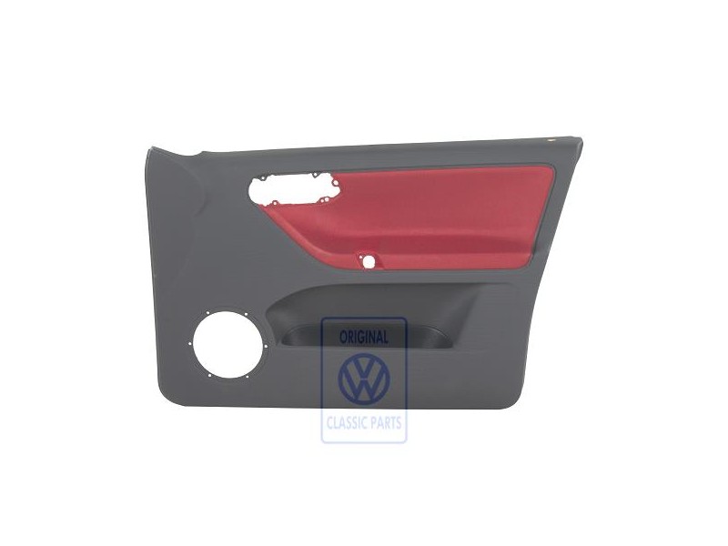 VW Original Revestimiento Puerta Tela Rojo Flash/Off-Black - 6N4867012CNHLX