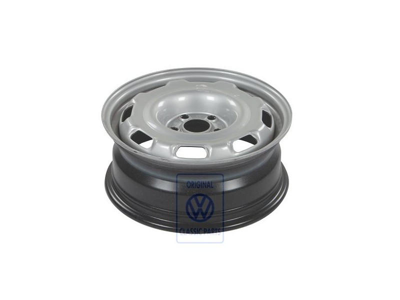 VW Original Llanta De Acero Color Cromo - 1H0601025K 091