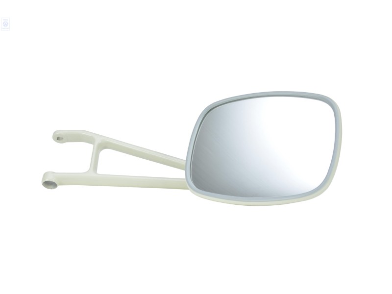 VW Original Retrovisor Exterior (Convexo) Blanco Pastel - 261857514B 90D